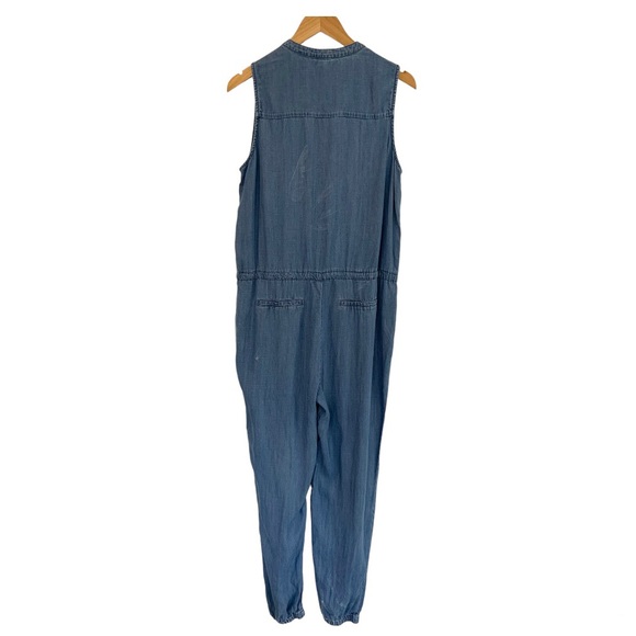 Splendid Brook Chambray Jumpsuit in Medium Indigo - Picture 4 of 9